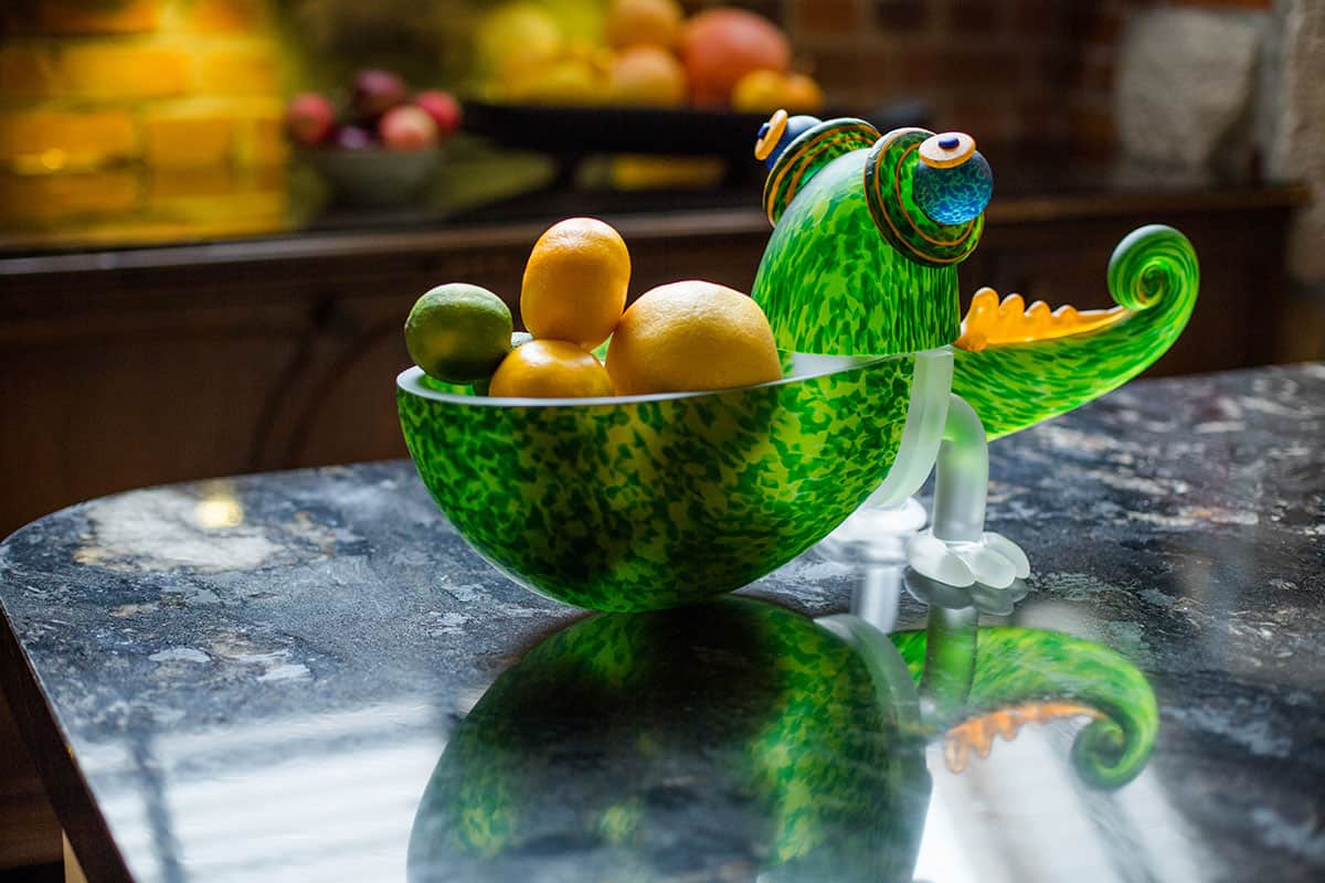 CHAMELEON SMALL - Chameleon glass bowl from the STUDIO LINE collection | Borowski Glass Art
